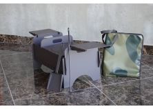 Мангал «Квадрат» 300х550х340мм (в комплекте кочерга, совок, сумка, перегородка, подставка, 2 полочки)