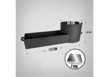 Мангал с печью под казан 12 литров 3 мм