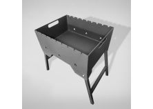 Мангал 410х300х480 мм со складными ножками