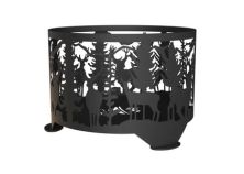 Костровая чаша «Олени» 400 мм 2мм