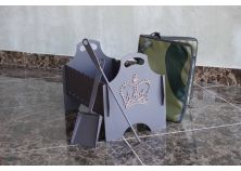 Мангал «Корона» 250х460х340мм (в комплекте кочерга, совок, сумка)