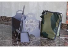 Мангал «Харлей Девидсон» 250х460х340мм (в комплекте кочерга, совок, сумка)