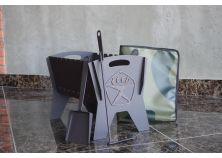 Мангал «СССР» 250х460х340мм (в комплекте кочерга, совок, сумка)