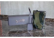 Шарабан «Карасик» 250х460х260мм (в комплекте сетка, кочерга, совок, сумка)