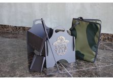 Мангал «Шериф» 250х460х340мм (в комплекте кочерга, совок, сумка)