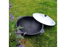 Казан чугунный узбекский 4,5л плоское дно