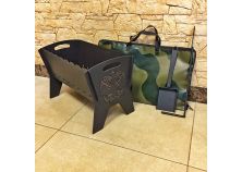 Мангал «Держава» 250х460х340мм (в комплекте кочерга, совок, сумка)