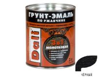 Молотковая Грунт - эмаль по ржавчине DALI (2л) - чёрный