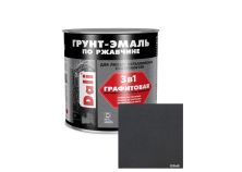 Графитовая Грунт - эмаль по ржавчине DALI (0,75л) - серый