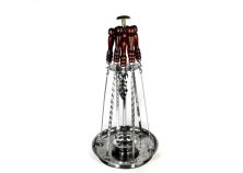 Поднос с подогревом и шампурами 6*40